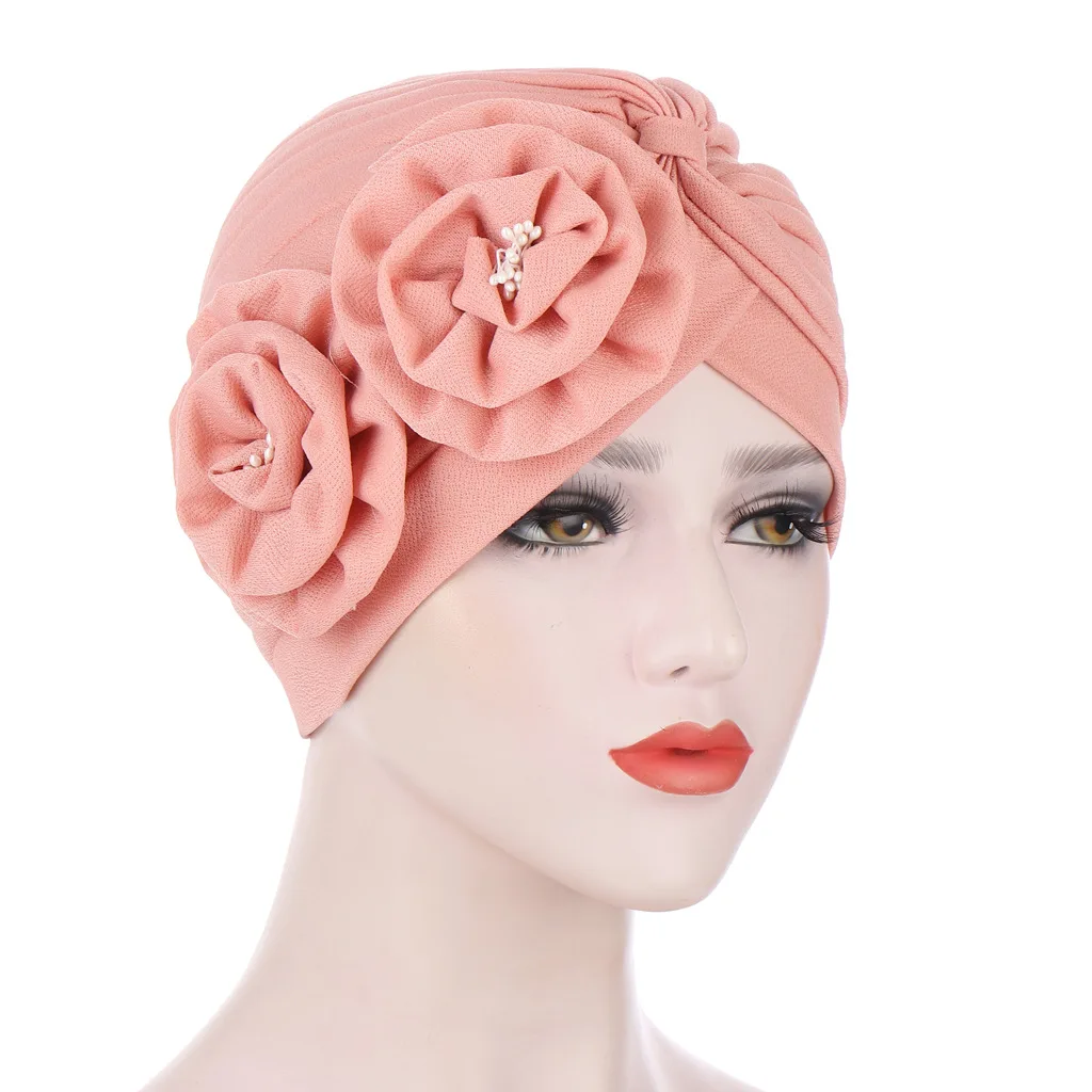 

Muslim Women Headscarf Soft Cotton Beading Turban Crinkle Hijab Femme Musulman Islamic Wrap Head Ready to Wear Turbante Mujer