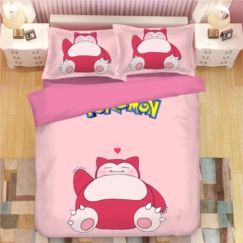 3d Bedding Sets Pokemon Duvet Cover Set Single Double Queen King Bedclothes Pillowcase Anime Home Textiles Black Quilt Cover Set Buy At The Price Of 42 70 In Aliexpress Com Imall Com