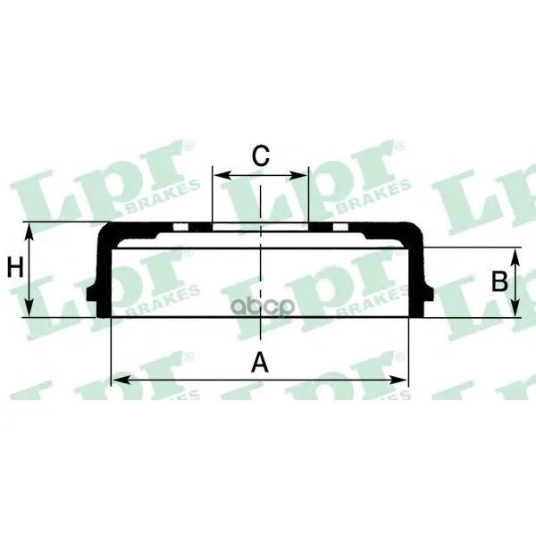 Барабан Тормозной Opel Corsa D 06- D=228,3мм Lpr 7d0657 Lpr арт. 7D0657