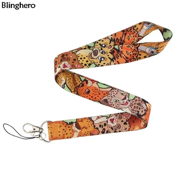 

10pcs/lot Blinghero Leopard Lanyards Cartoon Cute Lanyard For Keys Phone ID Badge Animal Neck Strap Hang Rope Lanyards BH0191