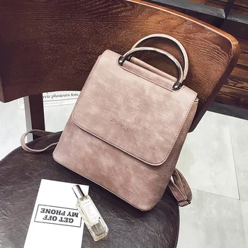 

2020 Autumn Winter Women Backpack Pu Leather Bagpack Large Capacity School Shoulder Bags For Teenager Girls mochila feminina