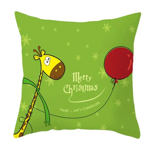 45x45 Рождественская наволочка для подушки, наволочка, скрытая застежка-молния, подушки, рождественский стиль, узор, наволочка, Декор - Цвет: color8