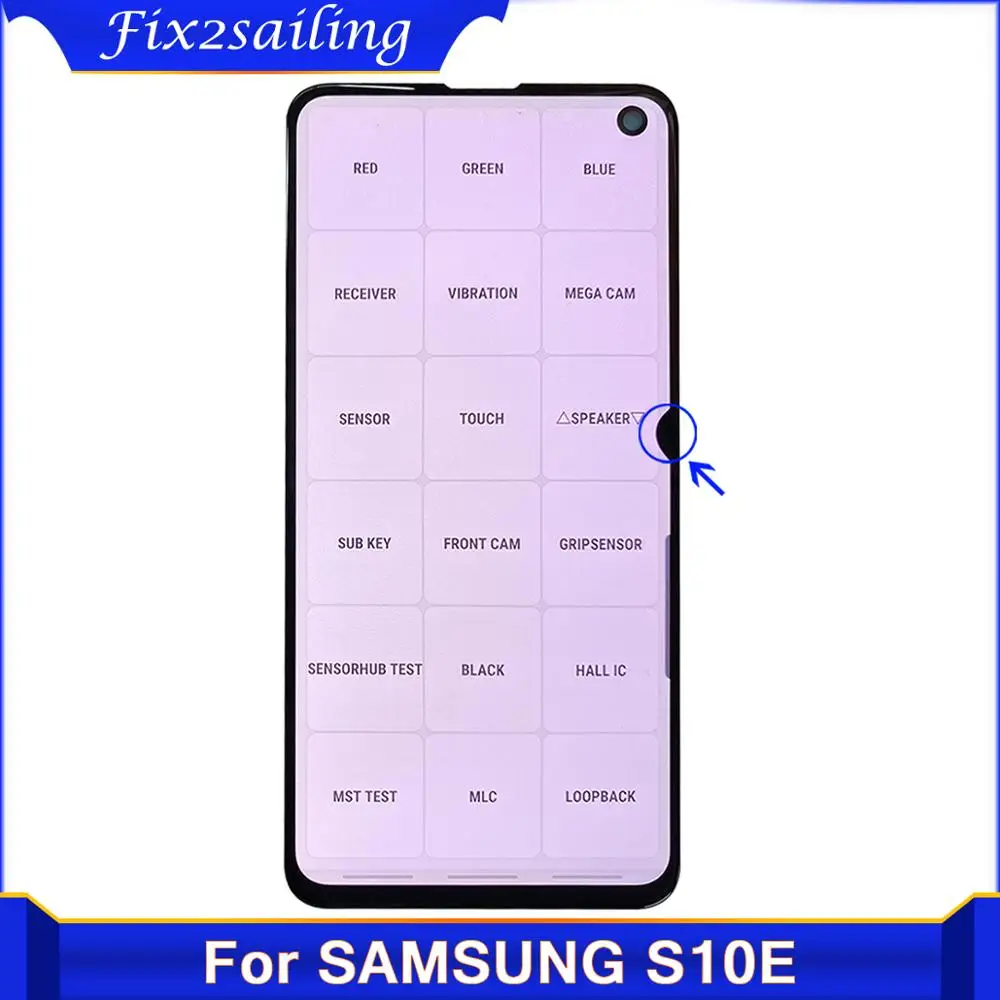 5 8 'оригинальная S10e с ЖК-дисплеем битых пикселей для SAMSUNG Galaxy S10E G970F/DS G970W G970U SM-G9700