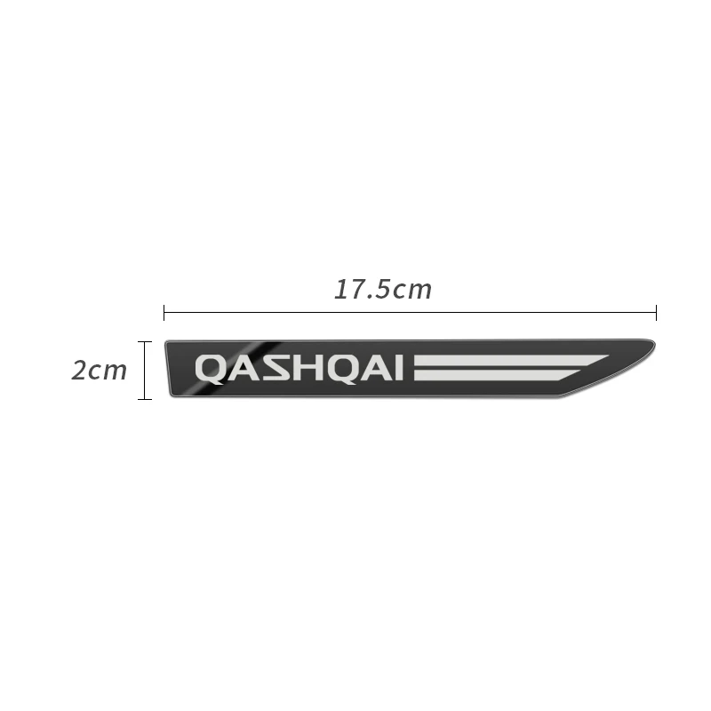 2pcs Side Wing Badge Emblem Fender Sport Car Sticker for NISSAN QASHQAI J10 J11 Accessories Styling