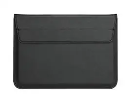 Кожаный почтовый мешок чехол для Macbook Air 13 Pro retina 11 12 13 15 ноутбук чехол для Macbook 13,3 дюймов - Цвет: Черный