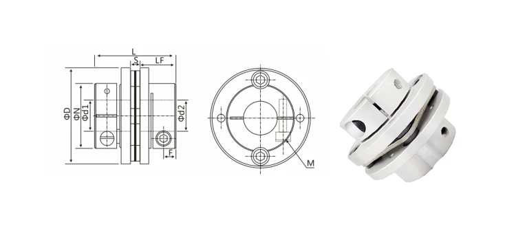 18mm, acoplador de disco único, acoplador de