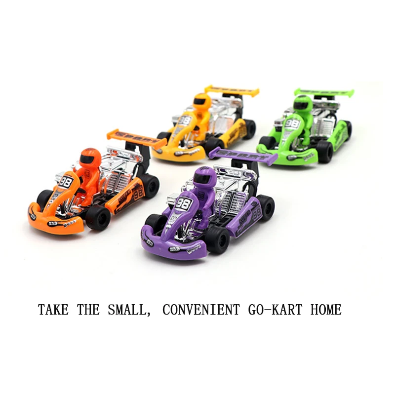 1pc Hot Sale Mini Car Children Racing Car Cartoon Pull Back Kart Toys for Children Formula 2