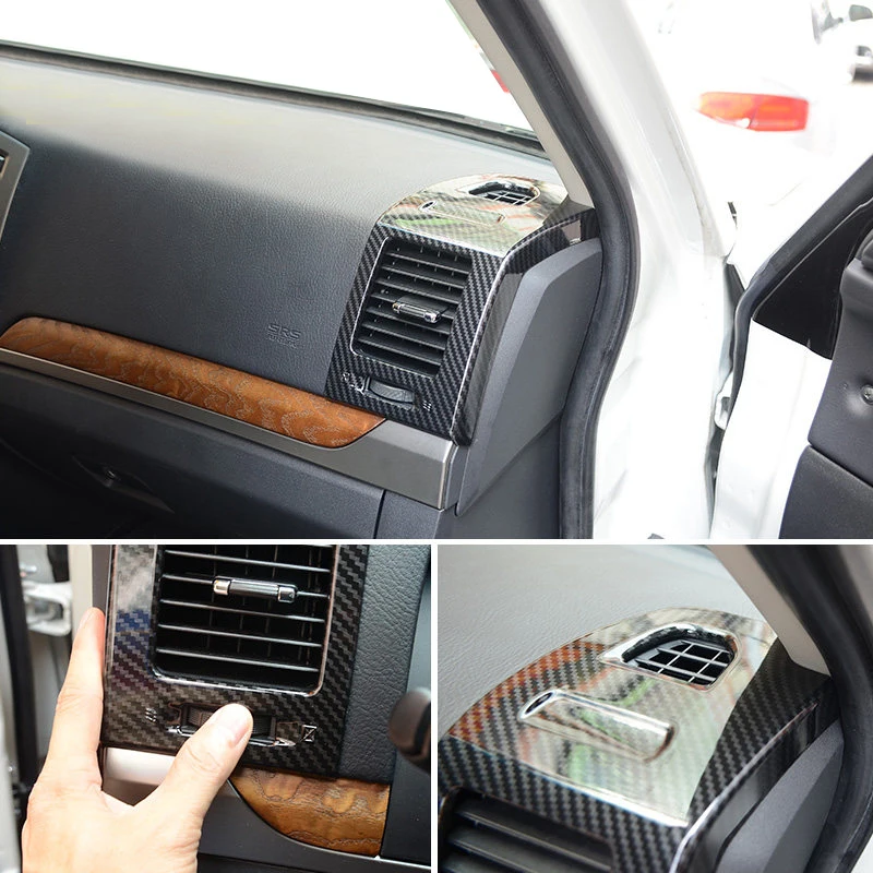 

Carbon Fiber ABS Interior Air Condition AC Vent Outlet Cover Trim for Mitsubishi Pajero Shogun Montero Limited V80 2007-2019