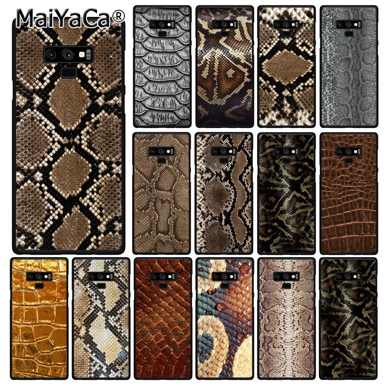 

MaiYaCa python yellow gold Snake skin Phone Case For Samsung Galaxy A50 Note9 8 7 10 Pro 5 J5 J6 Prime J6plus J7DUO
