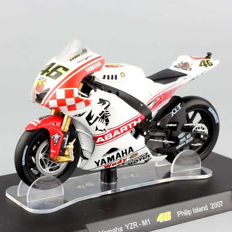 

1:18 scale LEO YAMAHA YZR-M1Test Philip Island 2007 Motorcycle Diecasts & Toy Vehicles model 46 racer Rossi bike Moto miniature