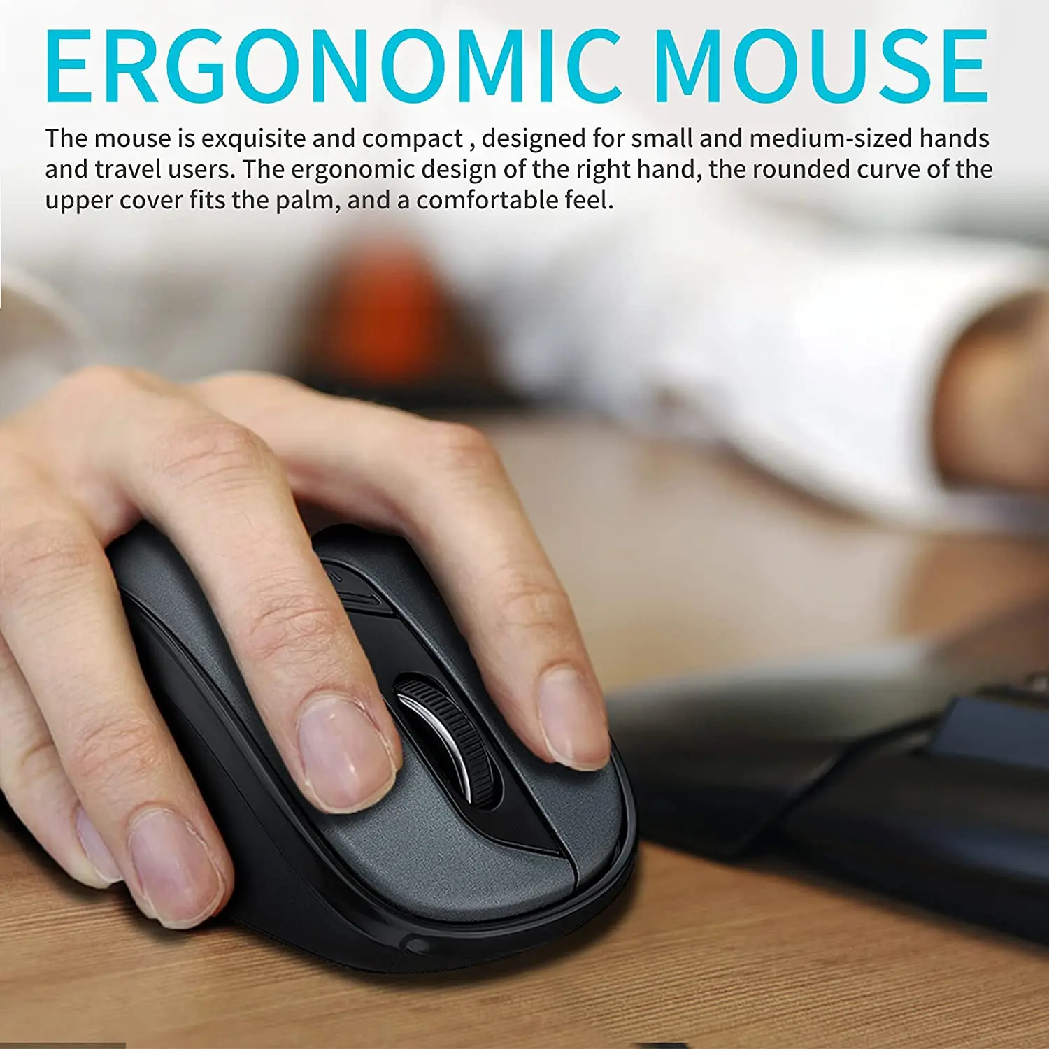 Mode Mice, ergonômico, 1600 DPI, mouse silencioso