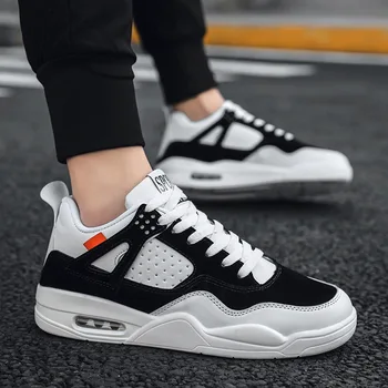 

Fashion Men's Casual Shoes Unisex Air Cushion Shockproof High Top Couple Sneakers Breathable Lightweight Comfortable Men Shoes