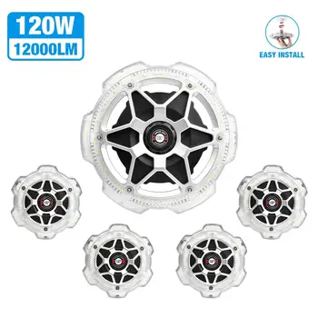 

LumiParty AC85-265V LED Lamp 120W E27 12000LM Bulb Garage Light for Workshop Warehouse Factory Gym Silver