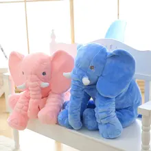 50*60 Height Large Plush Elephant Doll Toy Kids Sleeping Back Cushion Cute Stuffed Elephant Baby Accompany Doll Xmas Gift