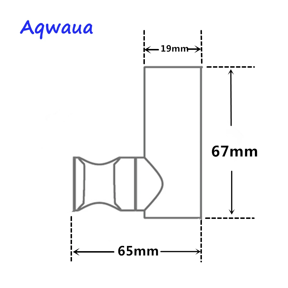 Aqwaua Shower Head Holder Polished Gold Bracket Stand Rotatable For Bathroom Use Standard Size Bathroom Accessories ABS Plastic