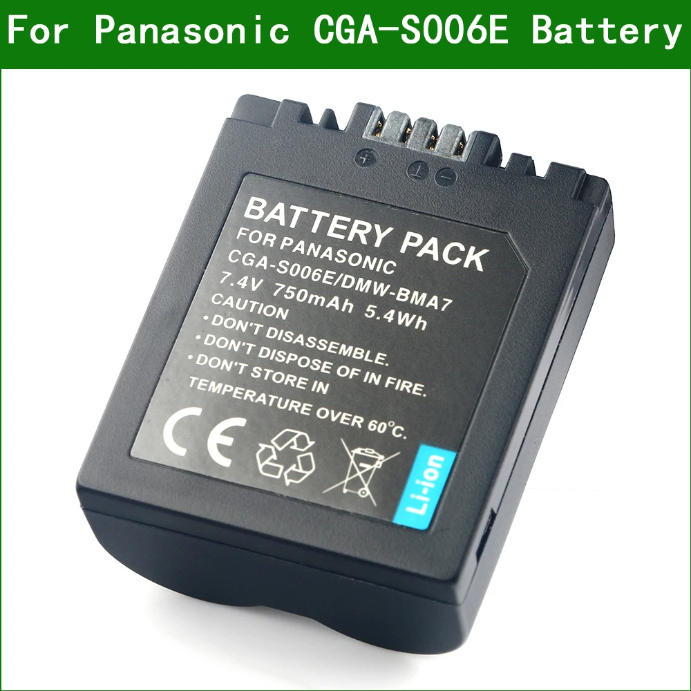 LANFULANG CGA-S006 CGA S006 Batteries Battery for Panasonic Lumix DMW-BMA7 DMC-FZ8 DMC-FZ50 DMC-FZ18 DMC-FZ28 | Электроника