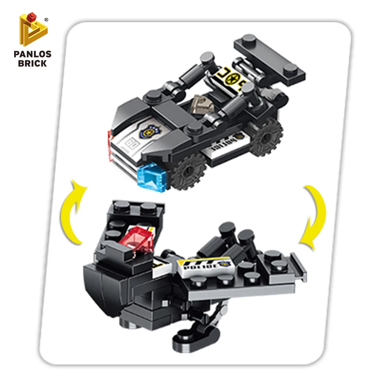 

Building Block Military SUV Firefighting Truck SWAT Police Boat Truck Robot Car Helicopter Warplane Plastic Gift Toy For Kid Boy
