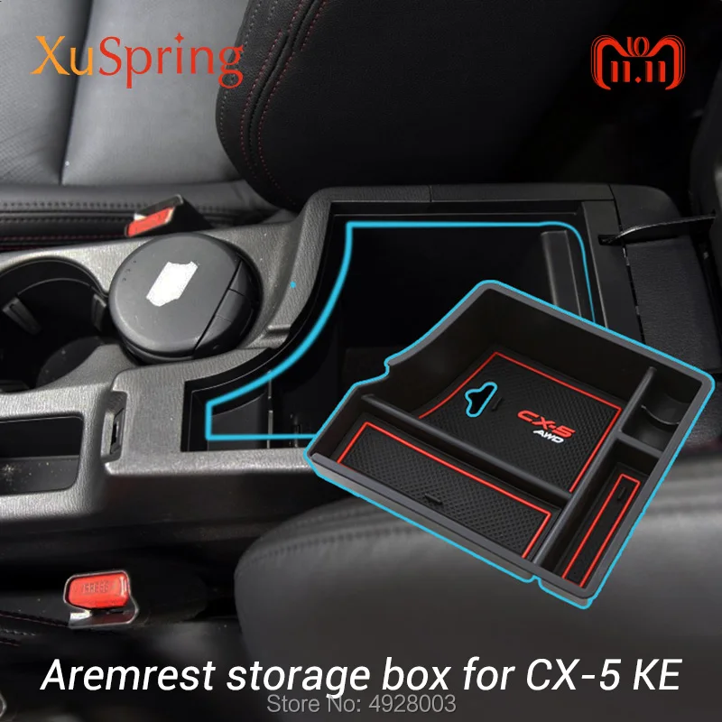 

For Mazda CX-5 CX5 2015 KE Car Console Center Armrest Storage Box Container Glove Organizer Case Accessories