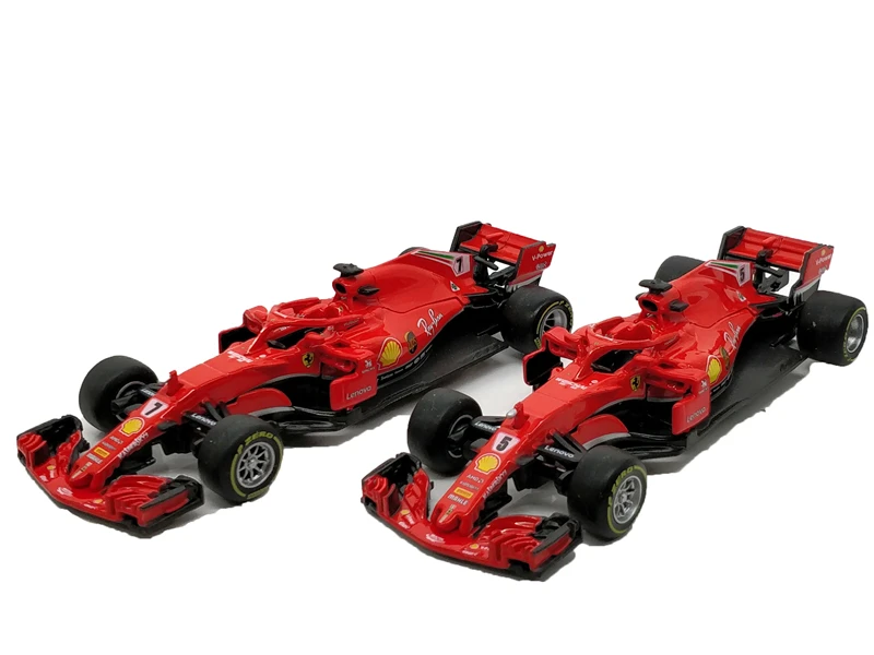 Модель гоночного автомобиля BBurago 1:43 F1 2018 SF71H литая под давлением|Наземный
