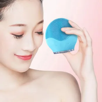 

Professional Ultrasonic Vibration Electric Facial Cleansing Face Washing Brush Skin Blackhead Remover Pore Cleaner Face Massage