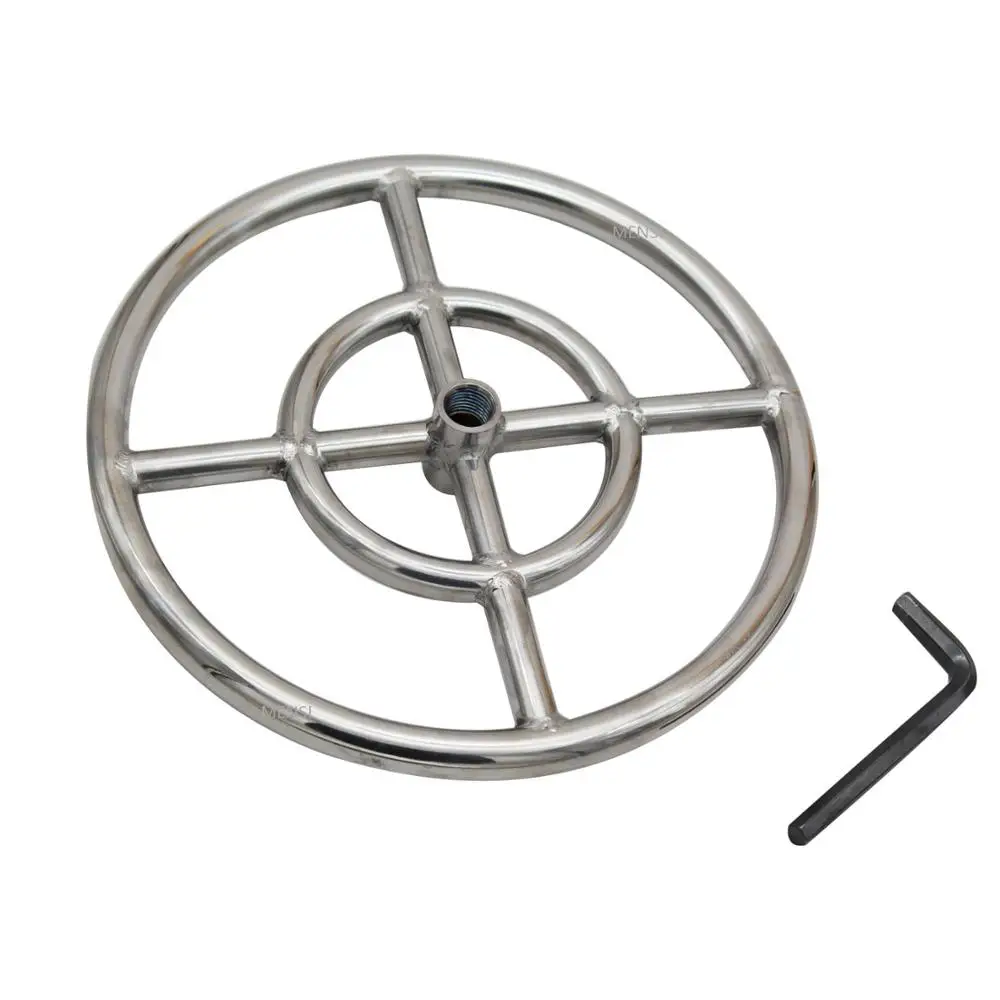 Земляная Звезда 12 дюймов 304 нержавеющая сталь пропановая кольцевая горелка|promotion|