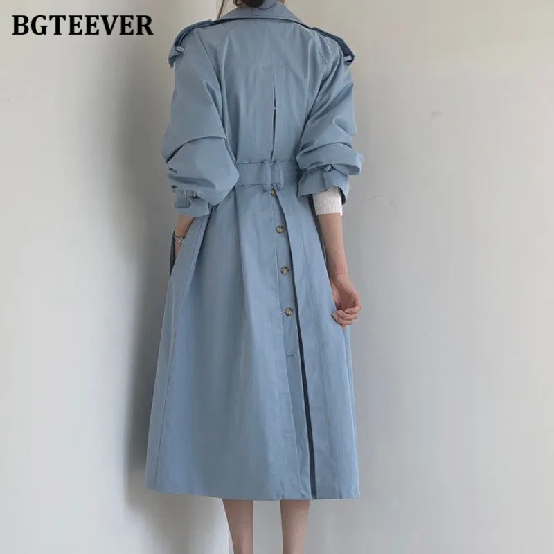 BGTEEVER Autumn Winter Elegant Double Breasted