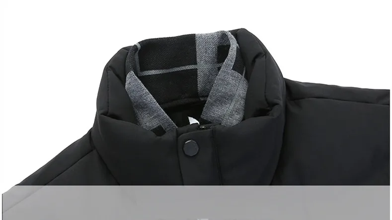 PViviYong Новая высококачественная мужская белая куртка-пуховик с воротником-стойкой зимнее Мужское пальто-парки больших размеров L-8XL 1858