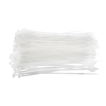 

Cable Ties Wraps / Zip Ties, White 200pcs 150mmXm