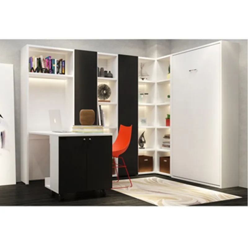 

Folding furniture multi-function folding wall bed, folding bookshelf desk