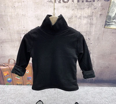 black shirts Комплекты одежды для маленьких мальчиков 2, 3, 4, 5, 6 лет, зимняя утепленная рубашка с длинными рукавами, пуховик, джинсы, детский спортивный костюм из 3 предметов, костюмы для мальчиков - Цвет: black shirts