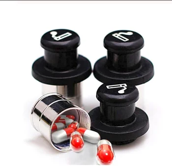 

1 pcs Pill Box Container Medicine Case Splitters Dispenser Pillendoosje New Secret Stash Car