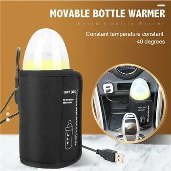 

Thermal Baby Bottle Warmer Portable Feeding Bag Travel Milk Infant Outdoor Thermostat Car USB Heating Storage Insulation Nursing