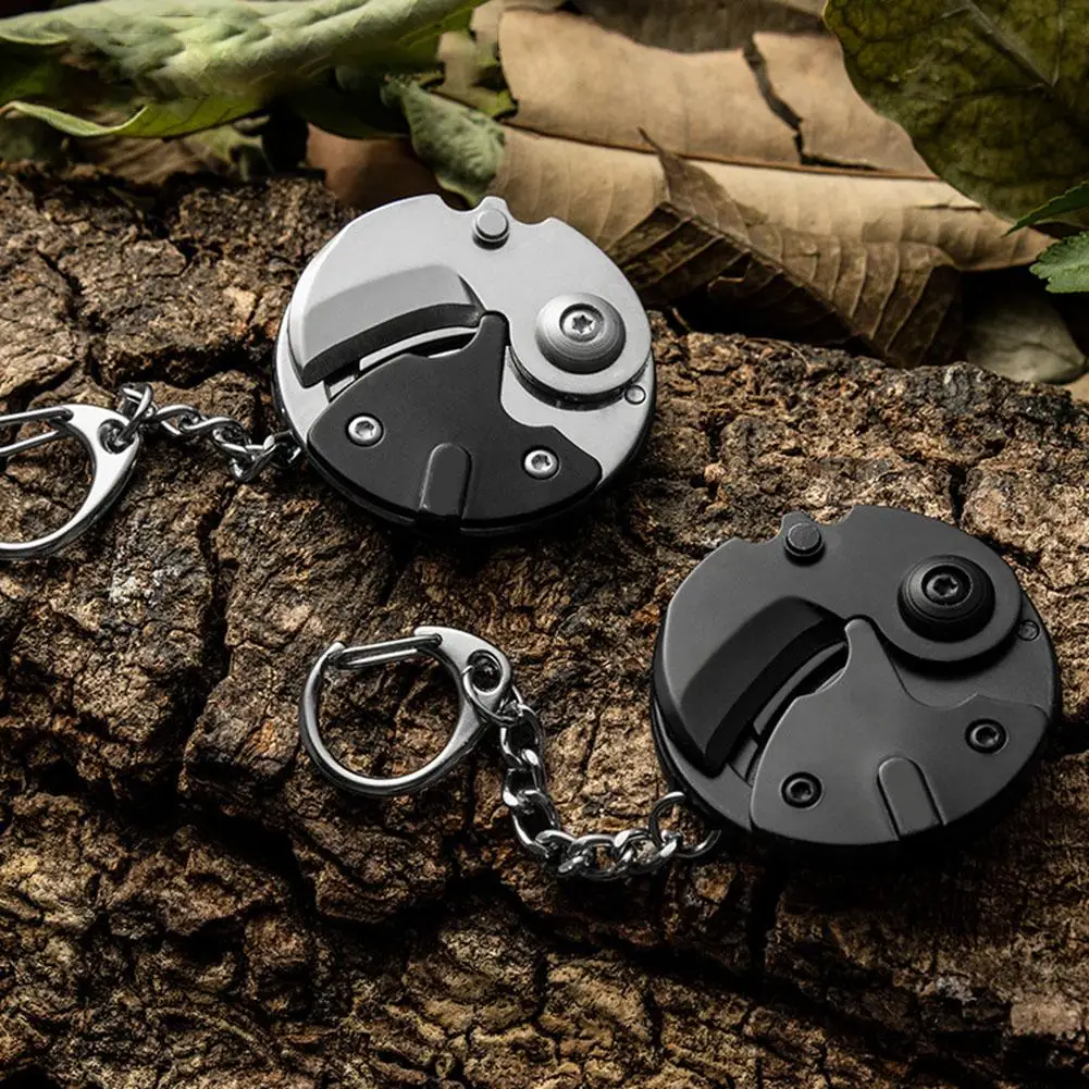 Multifunctional Pocket Fold Mini Coin Knife Screwdriver Hanging Keychain Keyring Outdoor Survival Emergency Tool | Инструменты