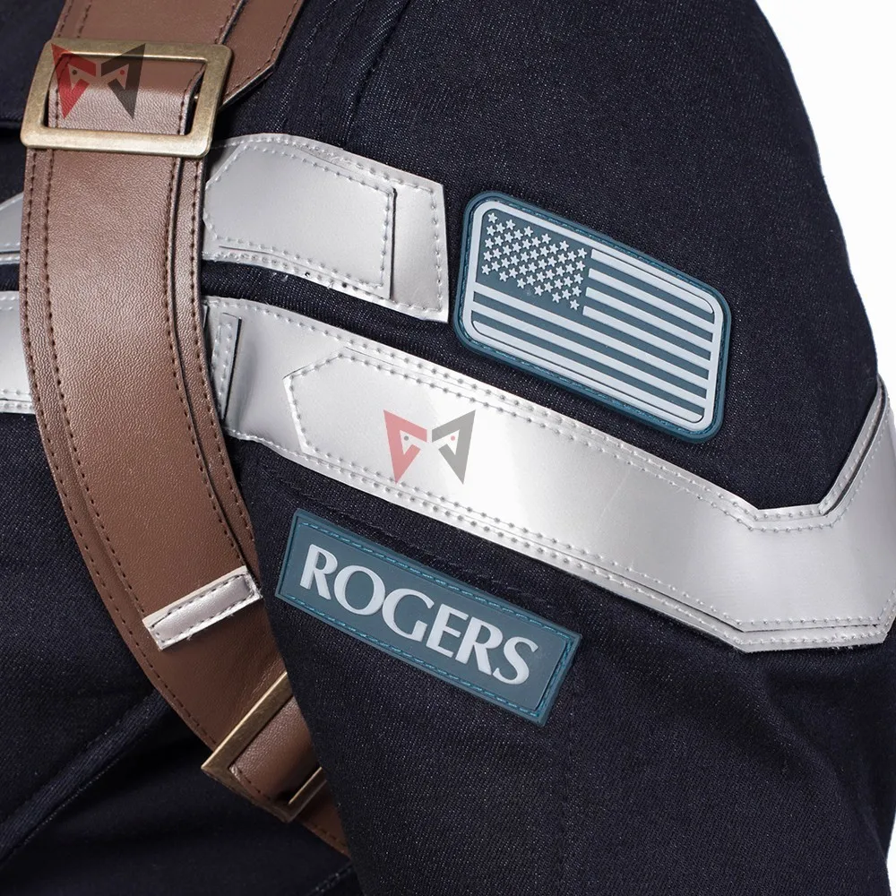 Мстители 4 эндшпиль Капитан Америка Косплей Костюм Steve Rogers шлем Топы Брюки пояс Набор для Хэллоуина Карнавал индивидуальный заказ