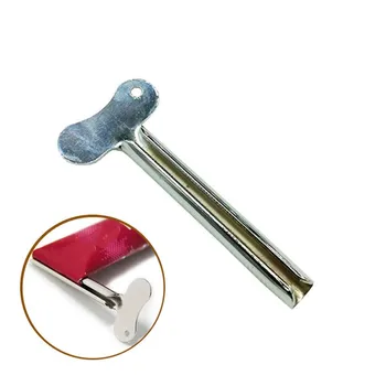 

Durable Stainless Metal Tube Toothpaste Squeezer Tube Bathroom Hair Color Dye Cosmetic Paint Squeezer Dispenser for Washroom