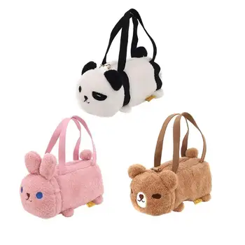 

New Fashion Handbags Women Shoulder Bags Lovely Plush Messenger Handbag Cute Animal Doll Small Purse for Hiking and Travel