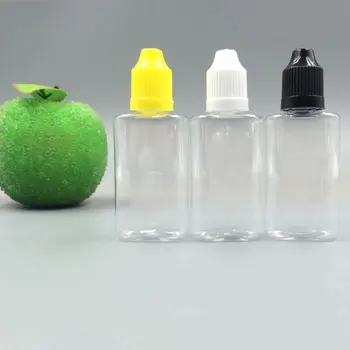 

100Pcs 30ml Plastic Square Eliquid Bottle with Long Thin Tip Dropper and Childproof Cap Bottles Container