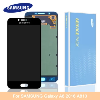 

5.7'' Super Amoled For Samsung Galaxy A8 2016 LCD Display A8 2016 A8100 A810 Display Touch Screen Replacement Digitizer Assembly