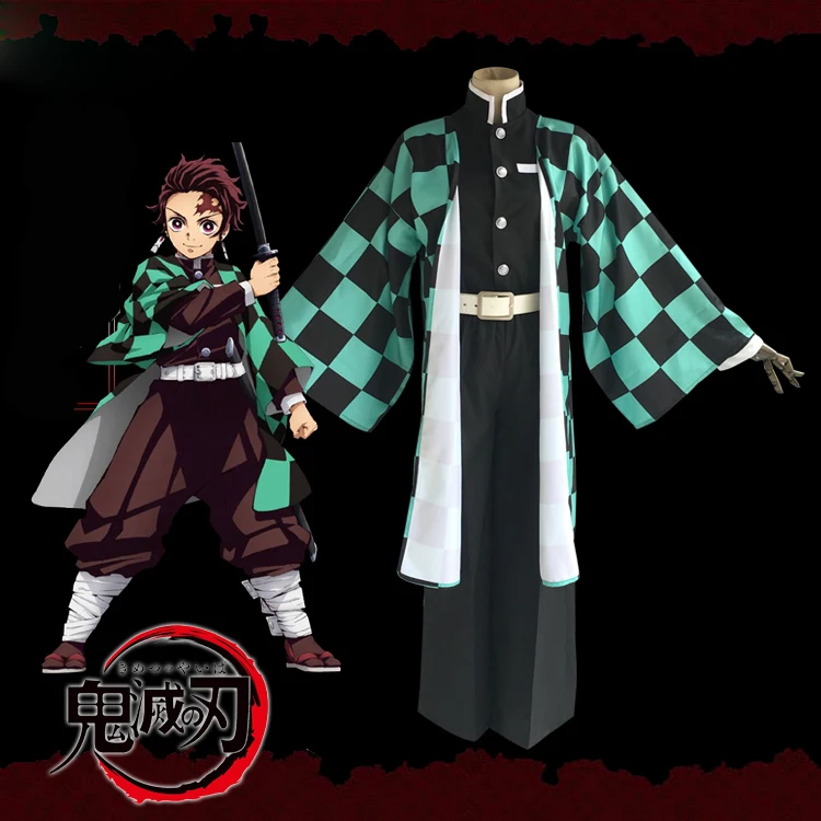 Аниме демон убийца Kamado Tanjirou Nezuko Giyuu Tomioka Agatsuma Zenitsu Косплей Костюм Кимоно Kimetsu no