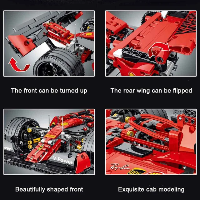 High-tech Expert Super Speed Champions Car Building Blocks F1 Racing Vehicle Model Bricks  Kids Toys Car For Children Boys Gifts 2