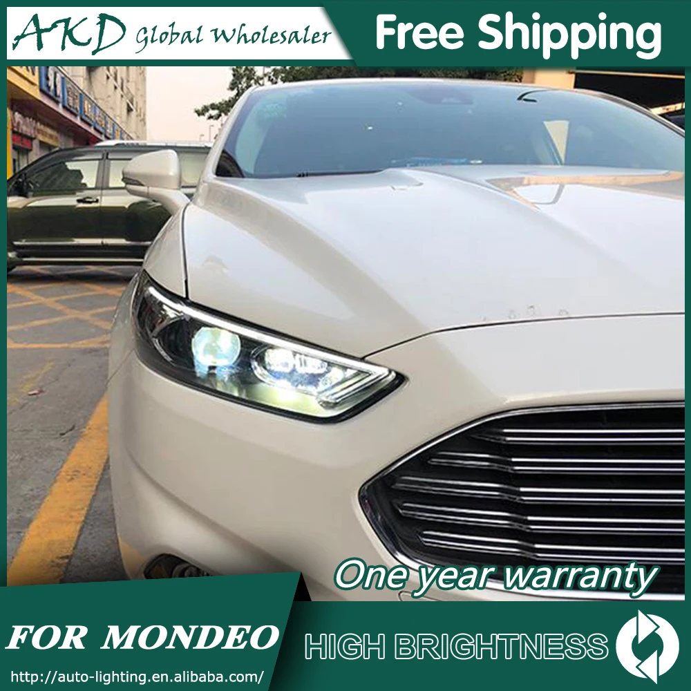 Фары для автомобиля Ford Fusion Mondeo 2013- DRL дневные ходовые огни головная лампа светодиодный Биксеноновая лампа Противотуманные фары автомобильный аксессуар
