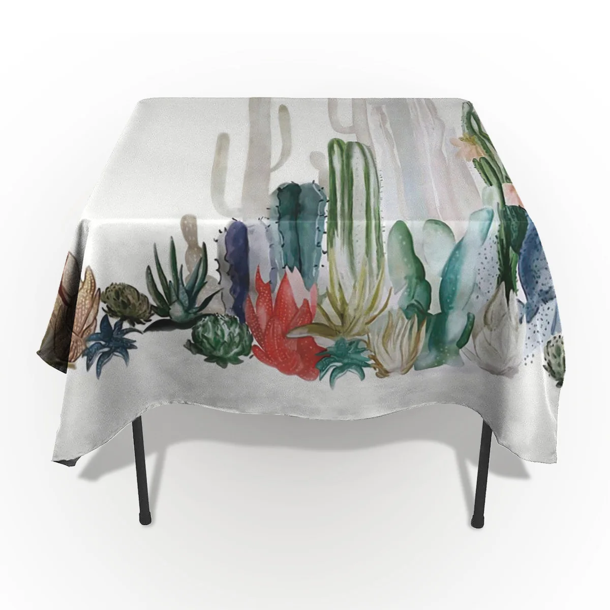 Nordic Cactus Decorative Tablecloth Rectangular Dining Desk Table Cover Mat Kitchen Wedding Birthday Party Soft Table Cloths