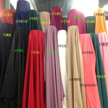 

High-grade stretch matte satin-lined fabric, satin silk pure color fabric for one meter