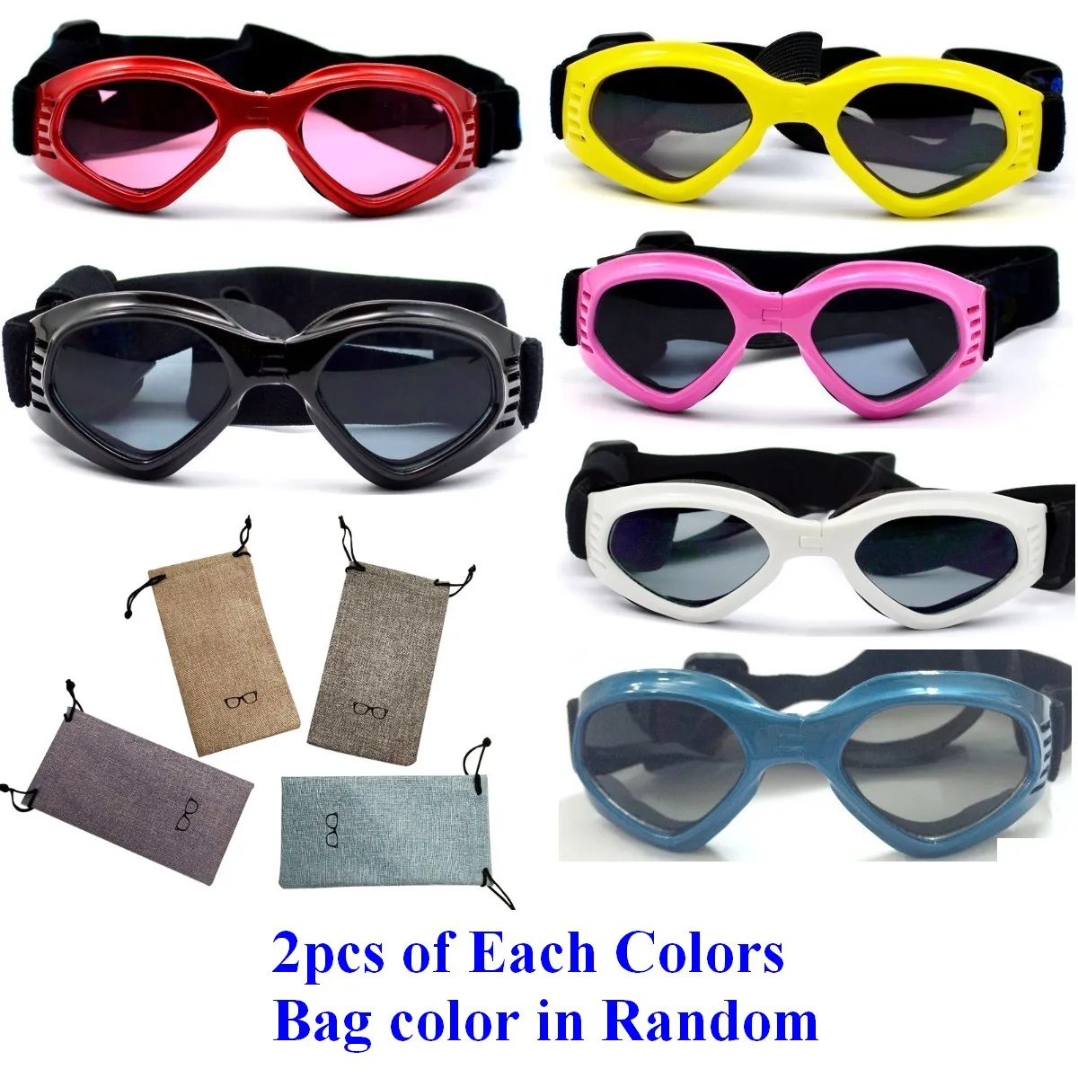 o cão, Eye Wear, proteção UV, óculos de sol, óculos de moda, 12pcs