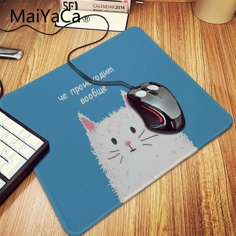 Lock Edge 18x22cm MaiYaCa, милый удобный коврик для мыши с кошачьей лапой, игровой коврик для мыши, большая акция, Россия, xl, клавиатура, ноутбук, ПК, ноутбук, Настольный коврик - Цвет: Lock Edge 18x22cm