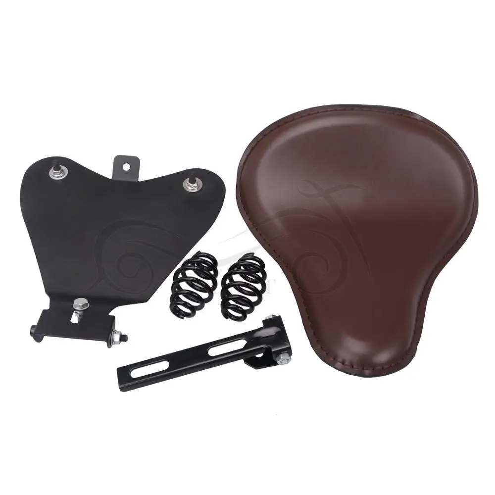 Универсальный водительский Solo Seat& Base& " пружины& Кронштейн для Harley Honda Yamaha Suzuki Sportster 883 железо 48 72 поплавок чоппер - Цвет: Type 11