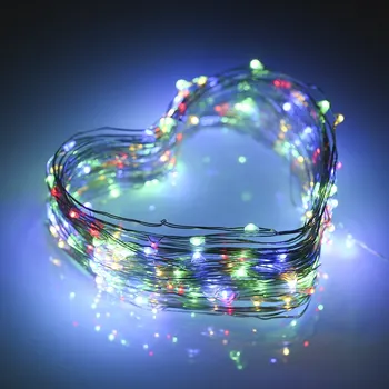 

1.2/3/6/9/12W LED Solar Fairy Light 8 Lighting Effects And Multicolor Light 15M Copper Wire Light Home Decor Solar Powered