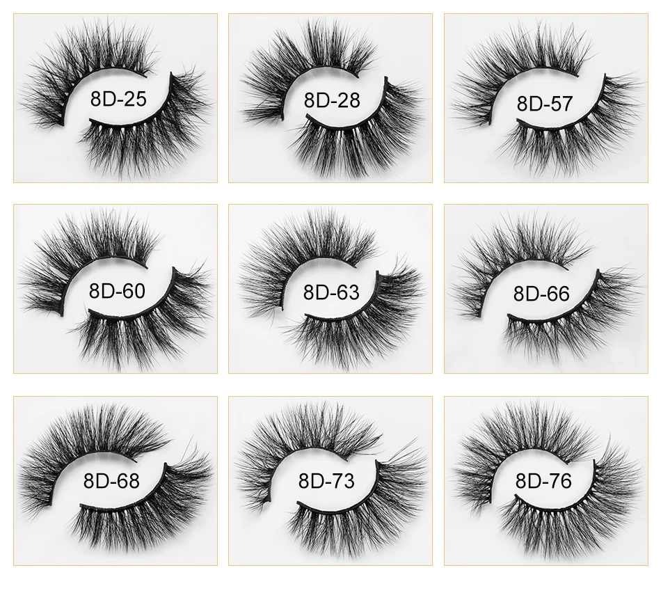 5 Pairs 3D Mink Hair False Eyelashes Natural Long /Thick 3D Eyelashes Crisscross Full Strip Lashes Handmade Eyelashe