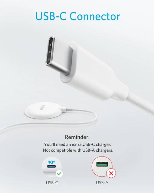 Anker 313 Magnetic Wireless Chargers 5 ft Built-in USB-C Cable PowerWave Magnetic Pad Lite Magsafe for iPhone 14/13/12 Series - Hình ảnh 3