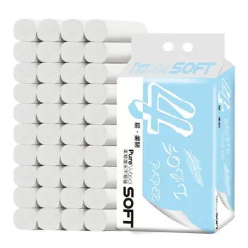 

New 6 Rolls / Lift Toilet Paper Household Full Box Packaging Paper Towel Roll Paper Coreless Toilet Paper Toilet Paper Tissue